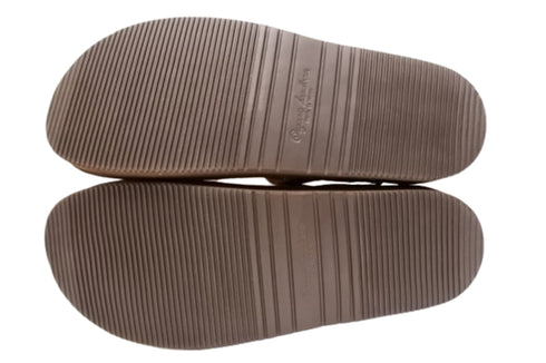 【Organic handloom GUDALUR ブラウン】クロッグサンダル(サボサンダル)